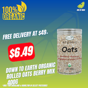 Organic Rolled Oats Berry Mix 400g (Down To Earth)