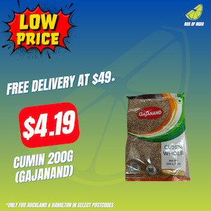 Whole Ground Spices: Cumin 200g (Gajanand)