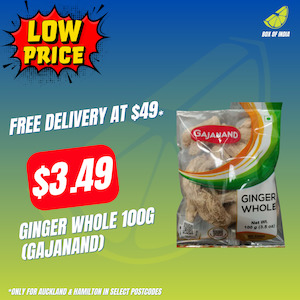 Gajanand Brand Collection: Ginger Whole 100g (Gajanand)