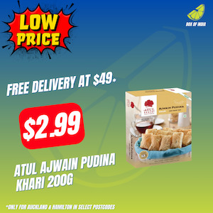 Khari Khakhra: Atul Ajwain Pudina Khari 200g