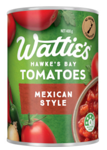 Canned Food: Watties Mexican Toms 400g