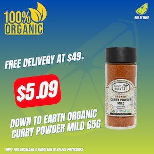 Organic Curry Powder Mild 65g (Down To Earth)