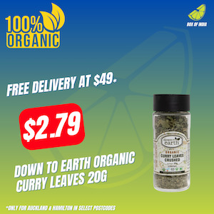 Organic Spices: Organic Curry Leaves 20g (Down To Earth)