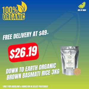 Organic Brown Basmati Rice 3Kg (Down To Earth)