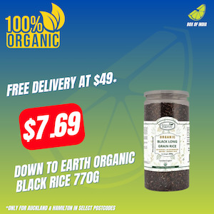 Organic Black Rice 770g (Down To Earth)