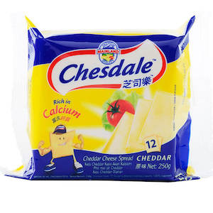 Chesdale Processed Cheese Slices Cheddar 250g