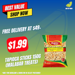 South Indian Favourities: Tapioca Sticks 150g (Malabar Treats)