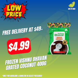 Frozen Vishnu Bhavan Grated Coconut 400g