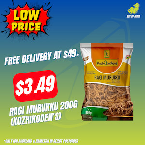 South Indian Snacks: Ragi Murukku 200G (Kozhikoden’s)