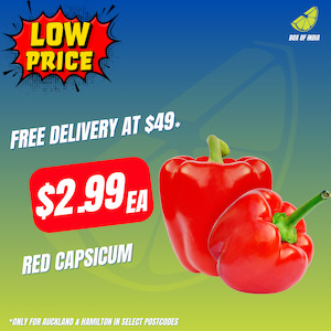 Capsicum Red Each (Product of New Zealand)