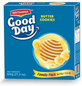 Biscuits Cookies Crackers 1: Britannia Good Day Butter Bulk Pack 600g