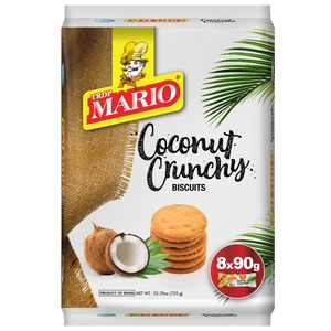 Biscuits Cookies Crackers 1: Mario Coconut Biscuits VP (8x90gm) 720gm