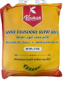 Kashish Foods Collection: Sona Masoori Rice 5kg (Kashish)