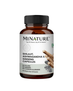 Shilajit + Ashwagandha + Ginseng Capsules