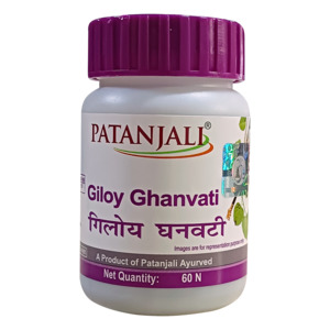 Ayurvadic Range: Patanjali Giloy Ghanvati 60Tablets