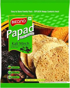 Bikano Papad Kali Mirch 200g