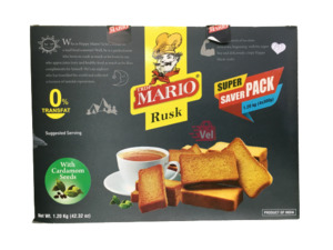 Rusk: Mario Cardamom(Elaichi)Rusk 1.2Kg