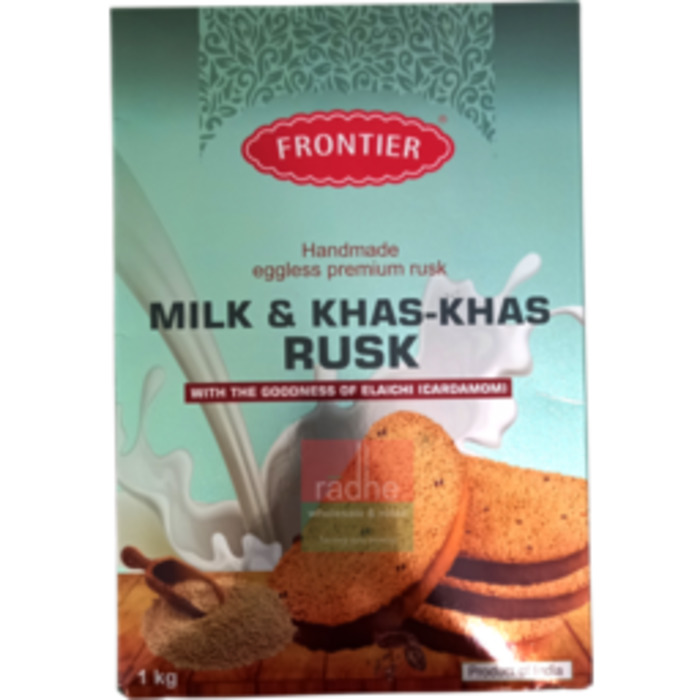 Rusk: Frontier EgglessMilk & Khas-Khas Rusk1Kg