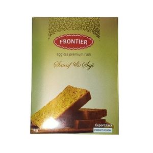 Rusk: Frontier Eggless Saunf & Suji Rusk 1Kg