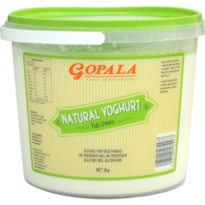 Fresh Eggs: Gopala Natural Yoghurt Full Cream (Dahi) 2Kg
