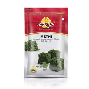 Frozen Veggies Snacks: Fr Methi 312g (Saurbhi)
