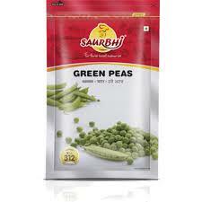 Frozen Veggies Snacks: Fr Green Peas 312g (Saurbhi)