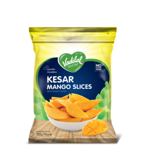 Frozen Veggies Snacks: Vadilal Fr Kesar Mango Slices 312g