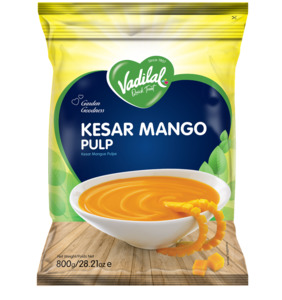 Frozen Veggies Snacks: Vadilal Pulp Kesar Mango 800g
