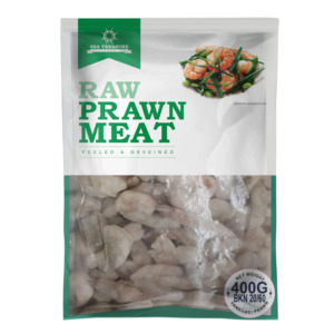 Frozen Meats Snacks: Frozen Prawn Meat Raw Van Bkn 20/60 400g