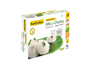 Frozen Veg Snacks: Frozen Idly With Chutney 400g (Kozhikoden's)