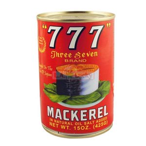 Canned Food: 777 Mackerel In Natural Oil Value Pk