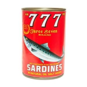 Canned Food: 777 Sardines1Natural 425g