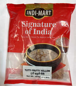 Pudding Dessert Mixes: Indi-Mart Tutti Frooti Yellow 200g