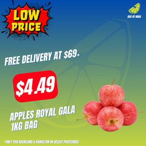Low Price Fresh Produce: Apples Royal Gala 1kg Bag