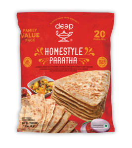Frozen Family Pack Home Style Paratha 1.3kg - 20 Paratha (Deep)