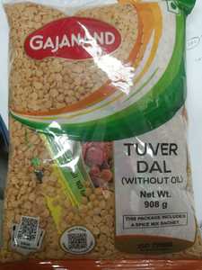 Tuver Dal without oil 908g (Gajanand)