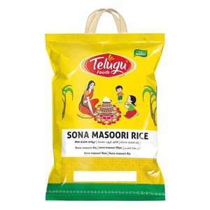 Rice: Sona Masoori Rice 10Kg (Telugu Foods)