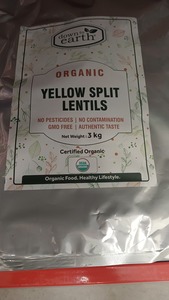 Daal Mein Kuch Kaala Hai Lentils: Organic Yellow Split Lentils (Mung Dal) 3Kg (Down To Earth)