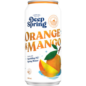 Fizzy Drinks: Spring Orange & Mango Can 440ml (Deep)