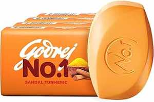 Godrej No.1 Sandal Turmeric Soap 150g x 4