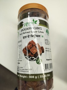 Sugar Jaggery: Gur Cubes-(Sulpur free) 907g