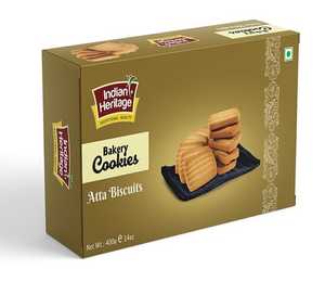 Biscuits Cookies Crackers 1: Atta Cookies 350g (Indian Heritage)