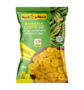 Chips Snacks Kurkure: Banana Chips Coconut Oil 200g (Kozhikodenâ€™s)
