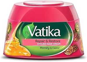 Personal Care: Vatika Repair & Restore Styling Hair Cream Honey & Castor 140ml