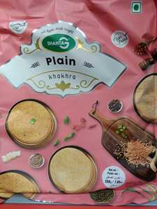 Indian Namkeen Mixtures: Plain Khakhra 200g (Shanta G)
