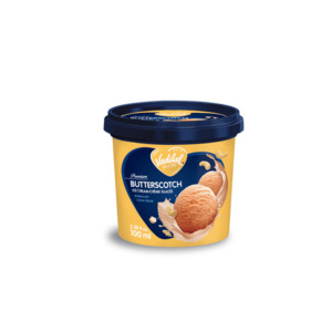 Frozen Indian Sweets: Vadilal Butterscotch Ice Cream 100ml Tub