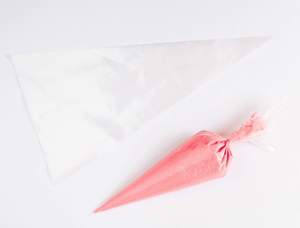 22” Inch (55.88cm) 50 Qty, Extra Large Clear Disposable Piping Pastry Bags for Soft Icing