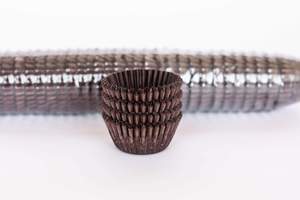 Patty Pans Baking Cups: #390 (Mini Cupcake) 1000 Qty, Brown Paper Patty Pans - Baking Cups