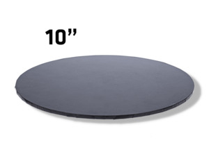 Cake Boards: 10" Black Masonite (MDF) Round Cake Board
