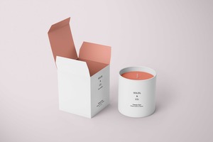 10 x 10 x 10cm Medium Custom Branded Candle Box